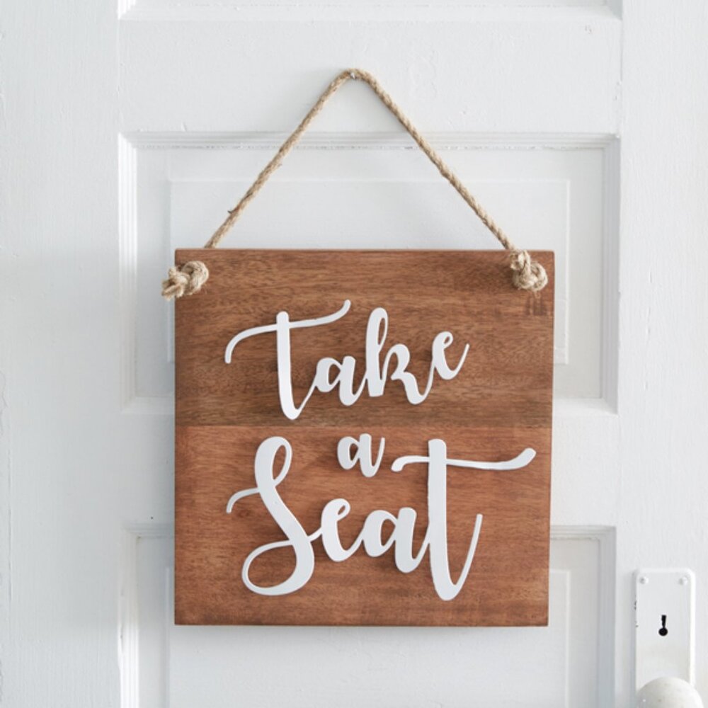 Bathroom Humorous wall Sign - Take a Seat